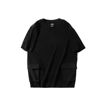 MOBI GARDEN T Shirt Half Sleeve Top Unisex Black