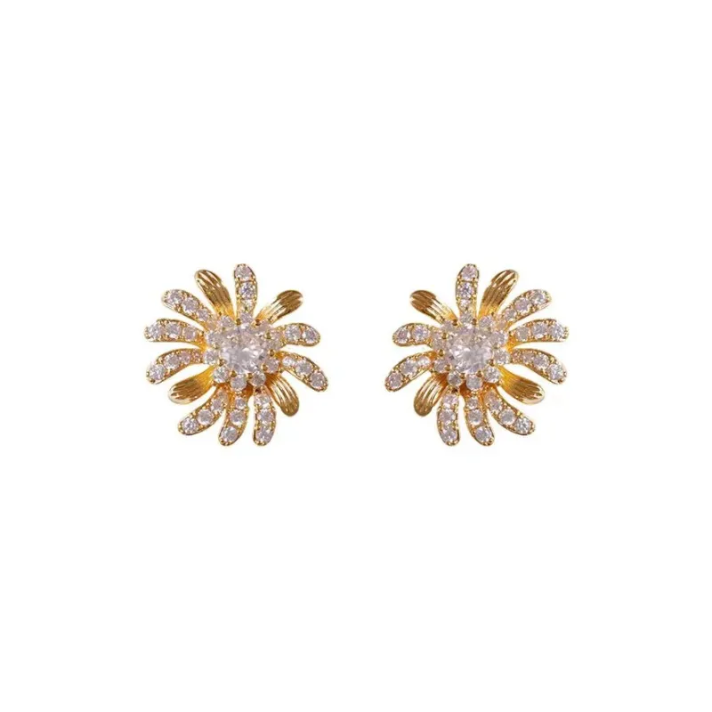 Vegetarian S925 Silver Stud Earrings Women's-0