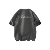 Dark Gray[100% cotton Short-Sleeved Shirt]