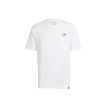 Adidas Lounge Sportswear Slides UNITEFIT T Shirt Men's White