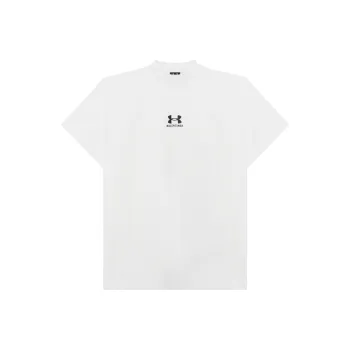 Balenciaga Logo Embroidered Crewneck T Shirt