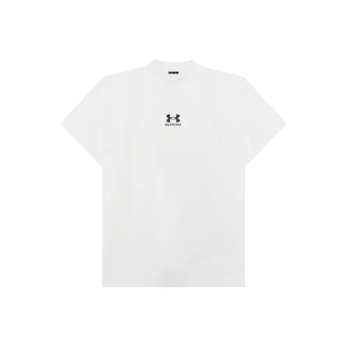 Balenciaga Logo Embroidered Crewneck T Shirt