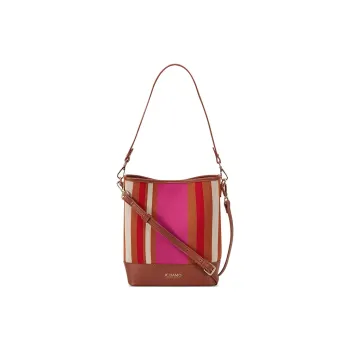 JC DAMO PU Crossbody Bag Bucket Shoulder Bag Women's Multicolor