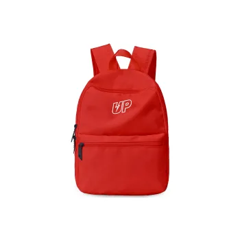TURN UP Polyester Backpack Unisex Red/White