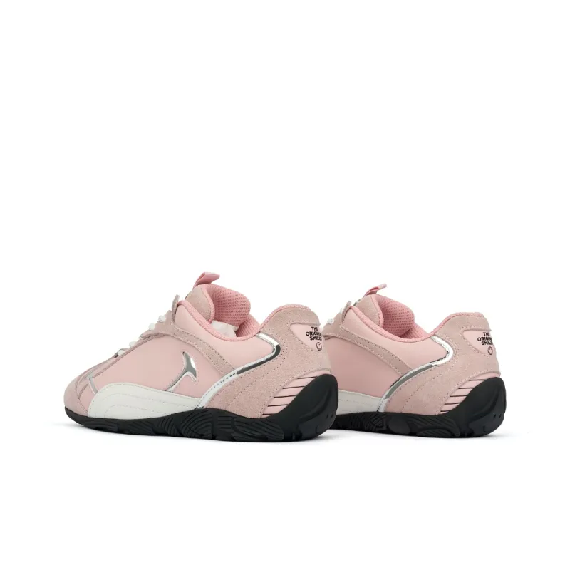 SMILEY Racing Low Top Casual Shoes Women's Coral Pink-1