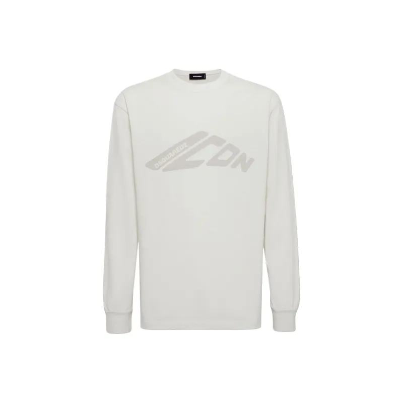 DSQUARED 2 Icon Printed Long Sleeved T Shirt-0
