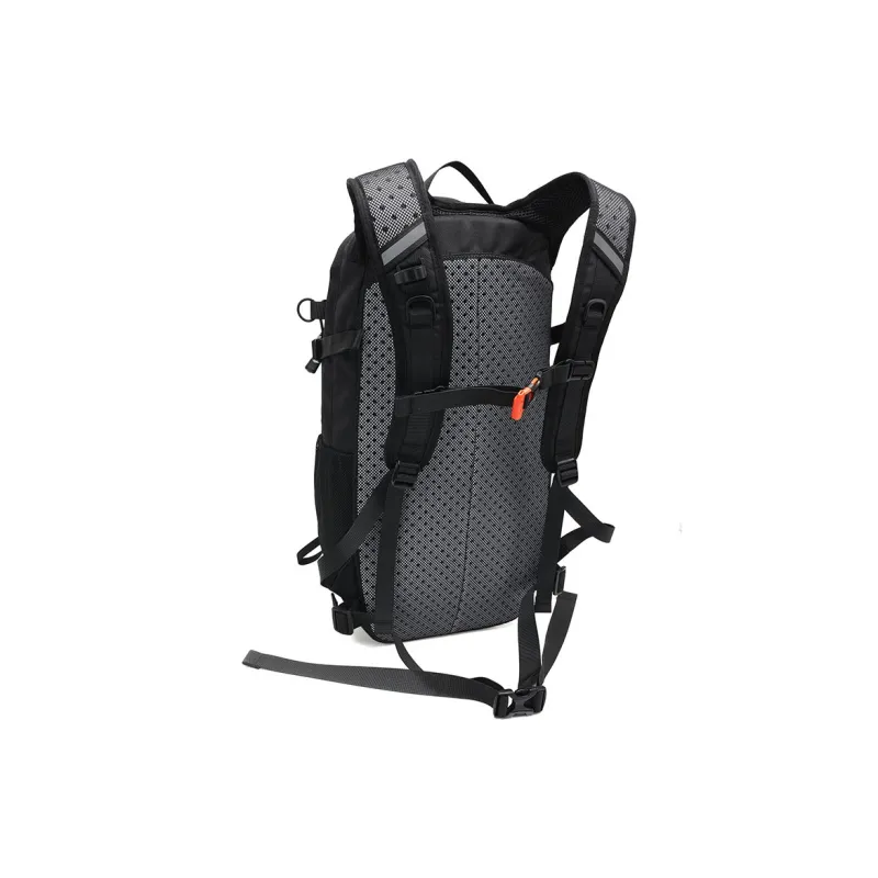 ALPINT MOUNTAIN Polyester Backpack Unisex Black/Silver Gray-4