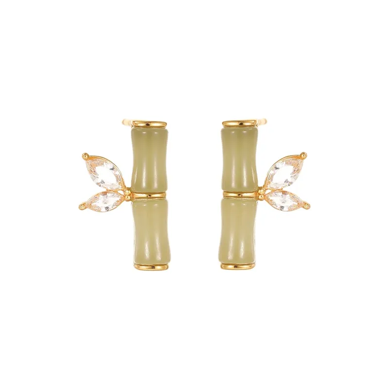 CHIMERA Hetian Jade Earrings Green Jade Women's-0