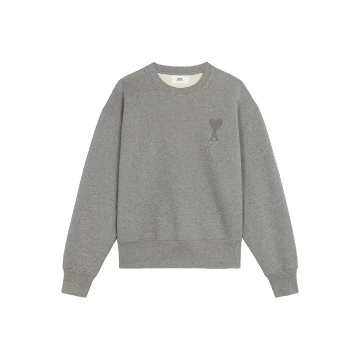 AMIPARIS Ami De Coeur Tonal Boxy Fit Crewneck-0