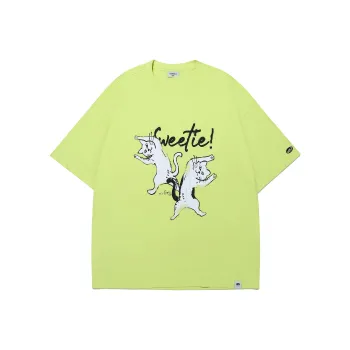 Guuka Short Sleeved T Shirts Unisex Neon Yellow