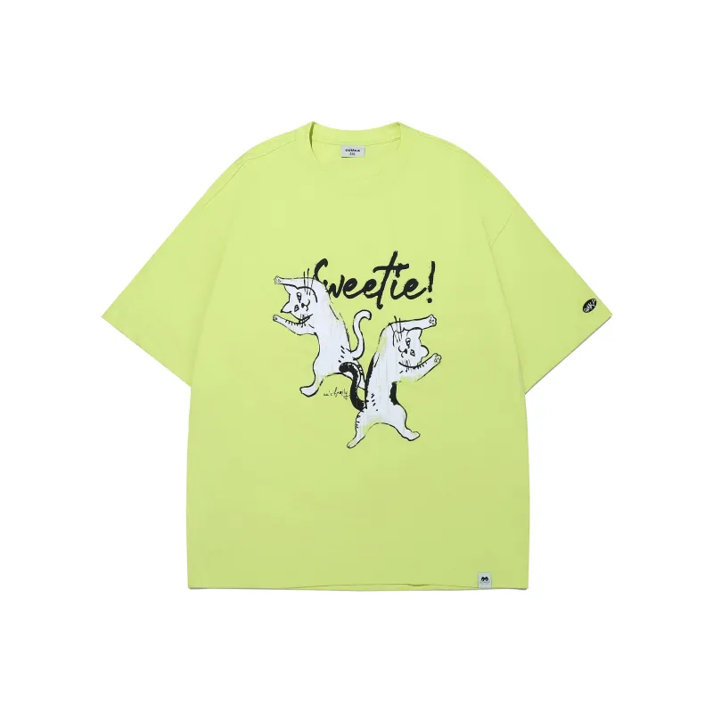 Guuka Short Sleeved T Shirts Unisex Neon Yellow-0