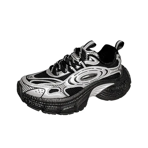 Mineida Anti Slip And Wear Resistant Height Increasing Low Top Chunky Sneakers Unisex-1