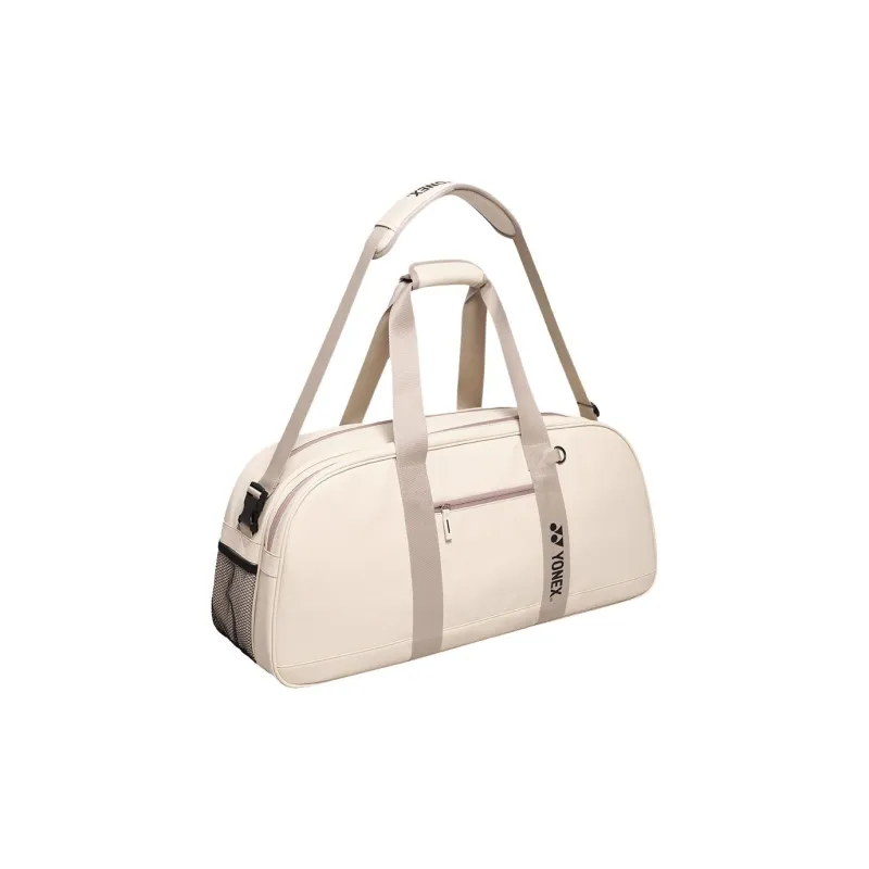 YONEX Polyurethane Travel Bag Unisex Beige-3