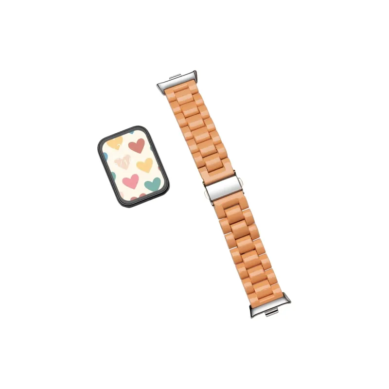 CHUANGYIDA Xiaomi Red Beige Compatibility Watch Band 130 230mm PC Material-13