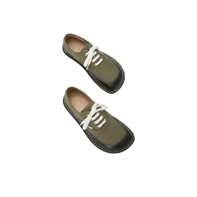 LOEWE Bay Low Top Casual Shoes Men's Green-3