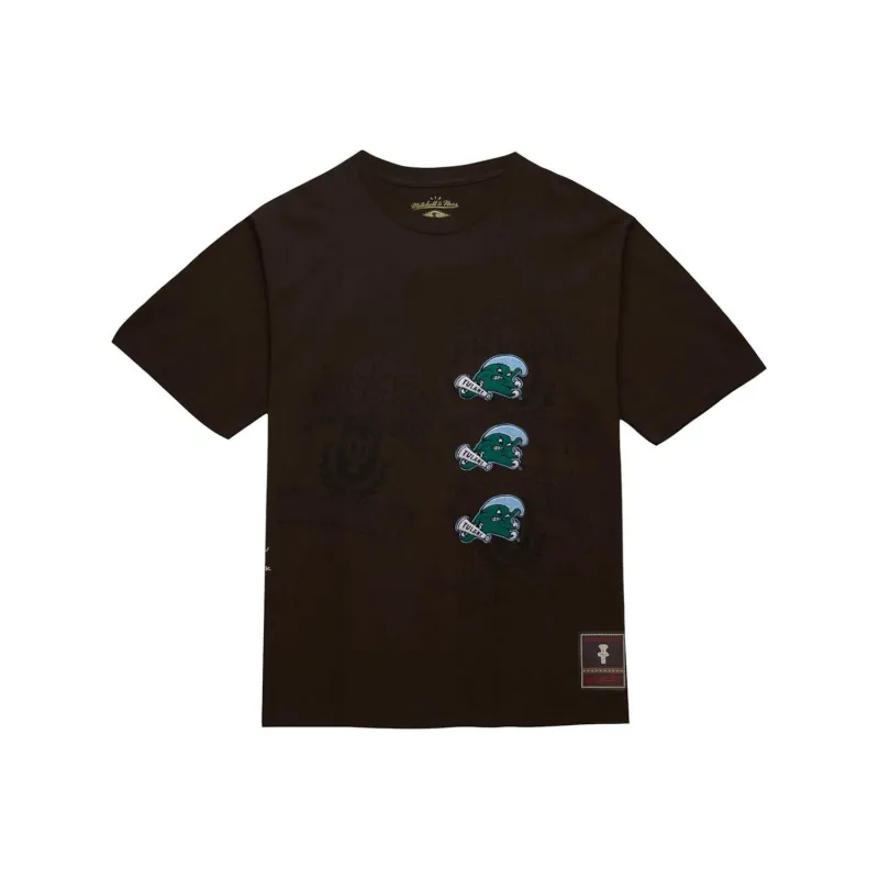 Travis Scott X Mitchell & Ness Tulane Green Wave Seal T Shirt-0
