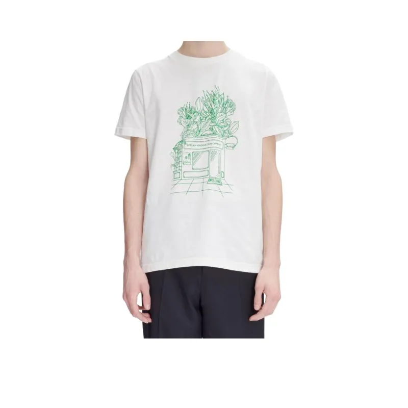 A.P.C Graphic Printed Crewneck T Shirt-0