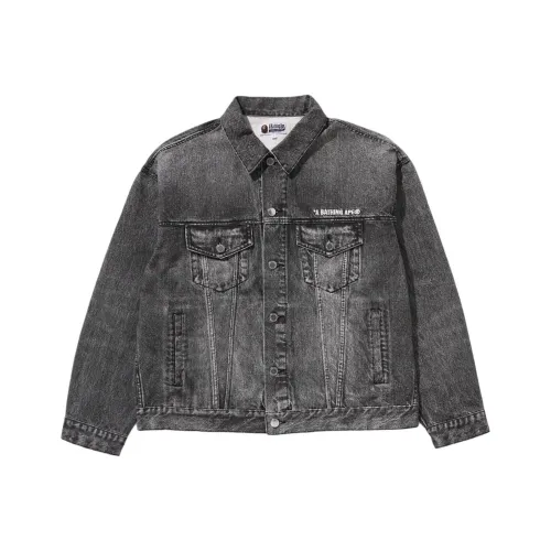 A BATHING APE Fake Print Denim Jacket