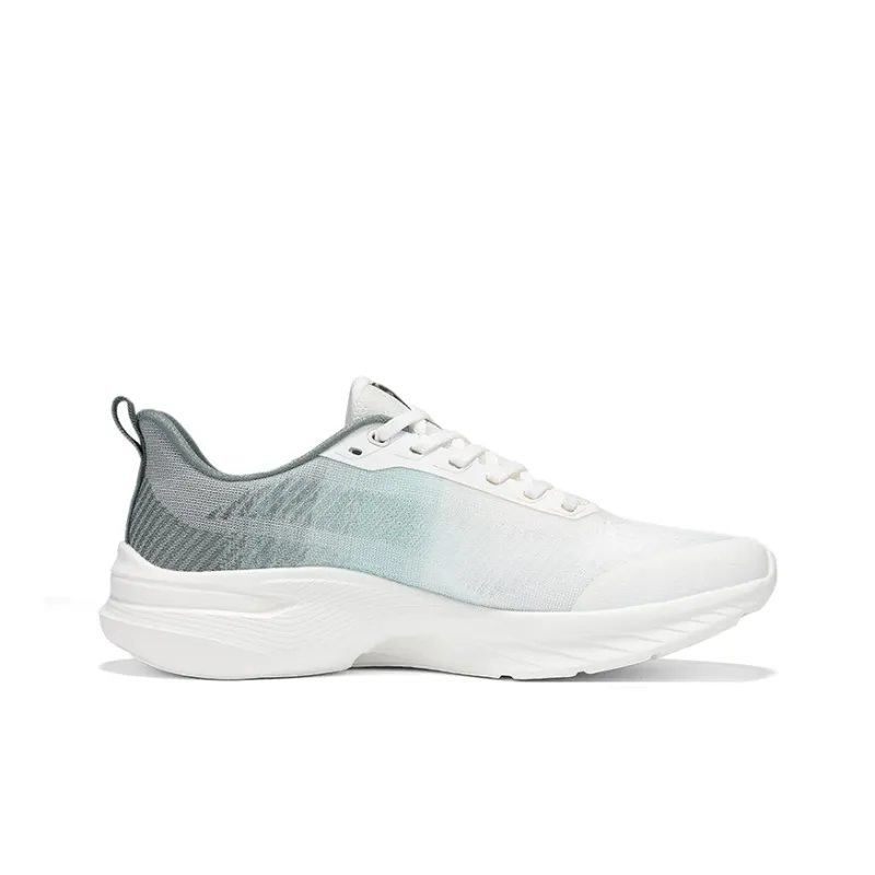 Erke Cushioning Breathable Lightweight Low Top Casual Running Shoes Men's Microcrystal White Pine Frost Green-1