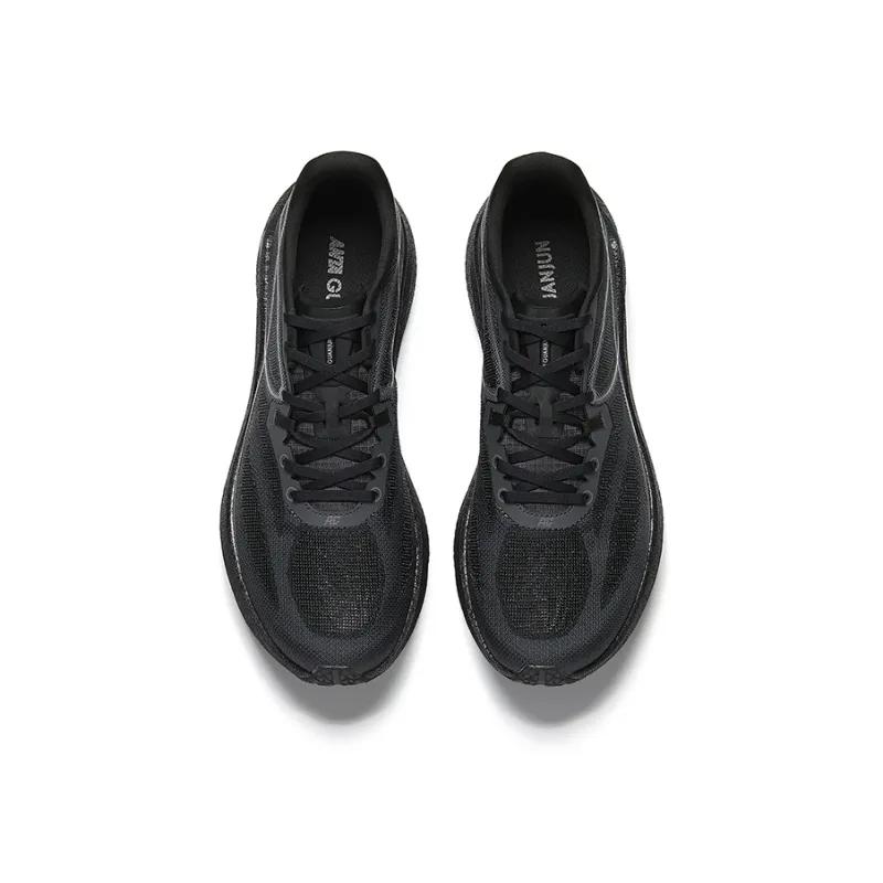 Anta Light Breeze Anti Slip And Wear Resistant Coverage Low Top Casual Running Shoes Men's Black Castle Gray-2