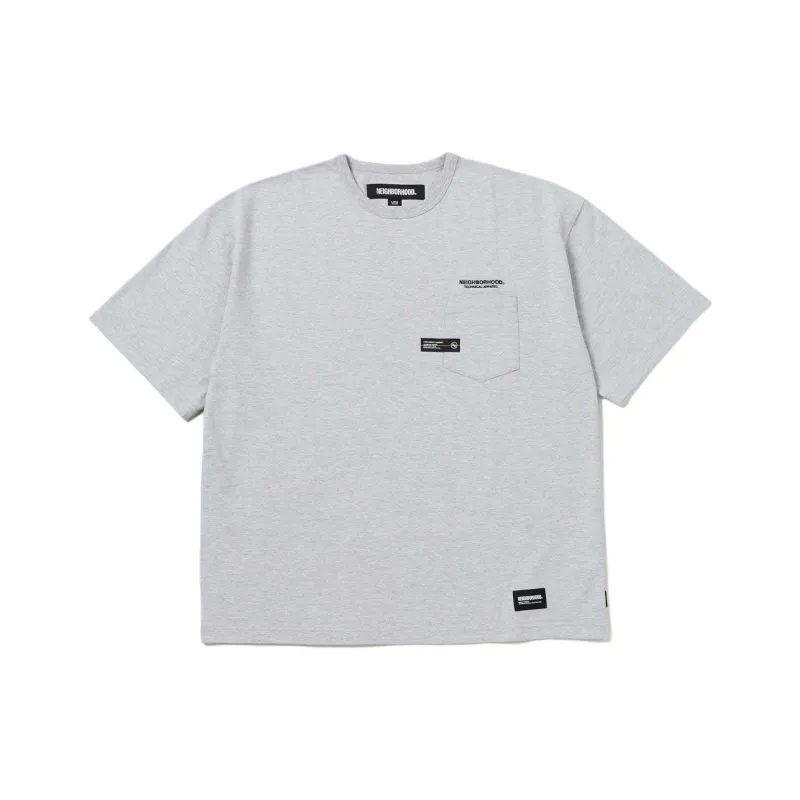 NEIGHBORHOOD Logo embroidered Cotton T shirt-3