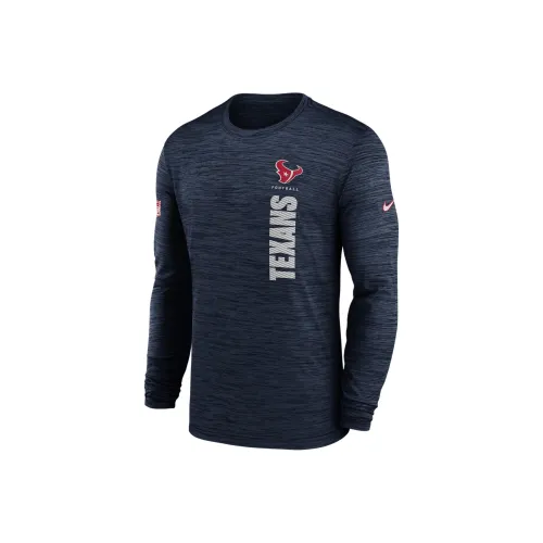 nike rankings Red Texans Sideline Velocity Dri-FIT NFL T-Shirt Men's Blue
