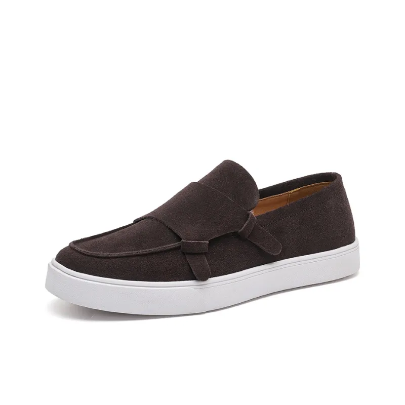 JASONSTAR Loafers Men Dark Brown/Camel-1