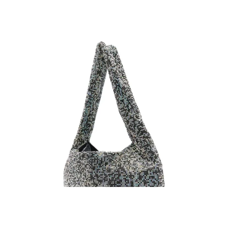 KARA Embellished Mesh Armpit Shoulder Bag-3