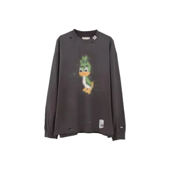 Maison Mihara Yasuhiro Leon print Distressed T shirt