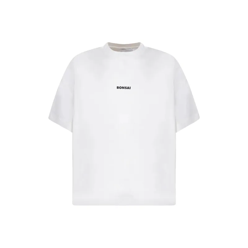 BONSAI STUDIO Logo print Cotton T shirt-0