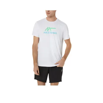 Asics T Shirt Men's Bright White X New Leaf