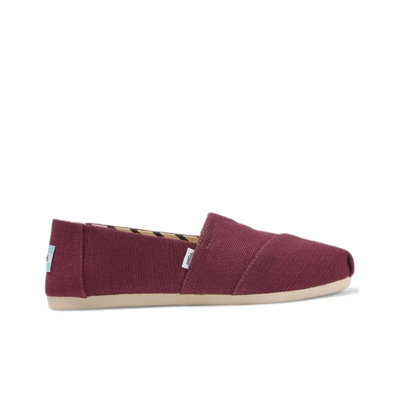 Toms Alpargata Casual Single Shoes Women's Dark Red-1