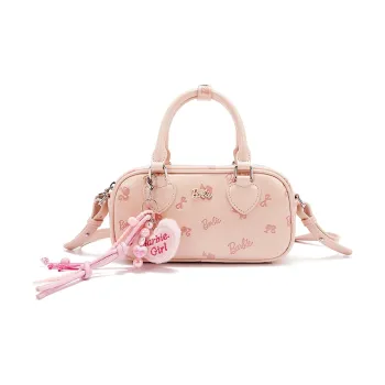 Barbie PU Crossbody Bag, Handbag, Bowling Bag Regular Women's Pink