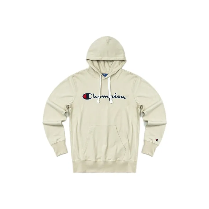 Champion Hooded Regular Sweatshirt Unisex Light Khaki-0