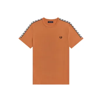 FRED PERRY T Shirt Men's Orange