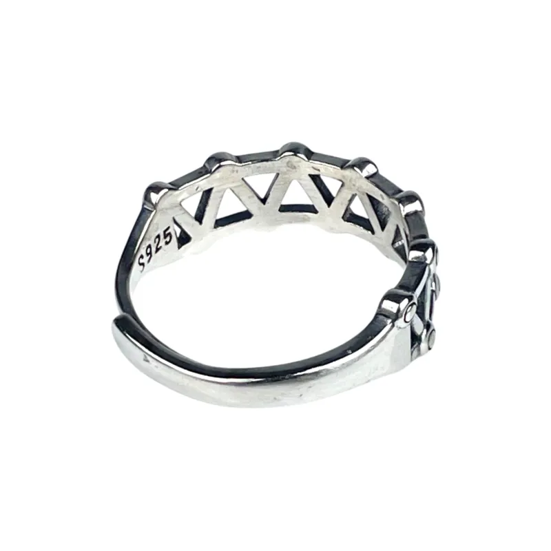 SHIYI N CIFANG S925 Silver Rings Unisex-4