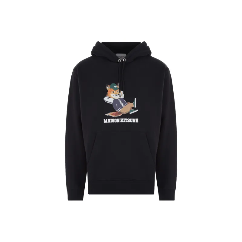 Maison Kitsune Chillax Fox Cotton Hoodie-0
