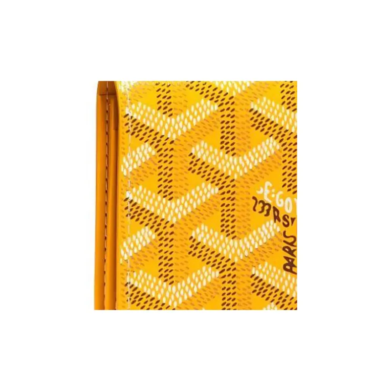 GOYARD MALESHERBES Canvas With Leather Card Holder Unisex Yellow-3