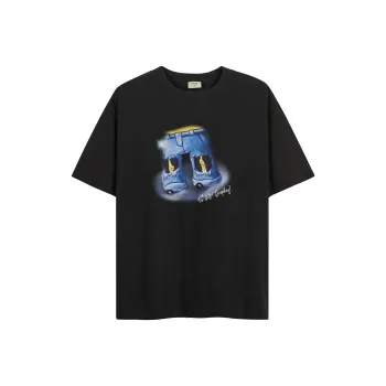 CHINISM T Shirt Unisex Washed Black