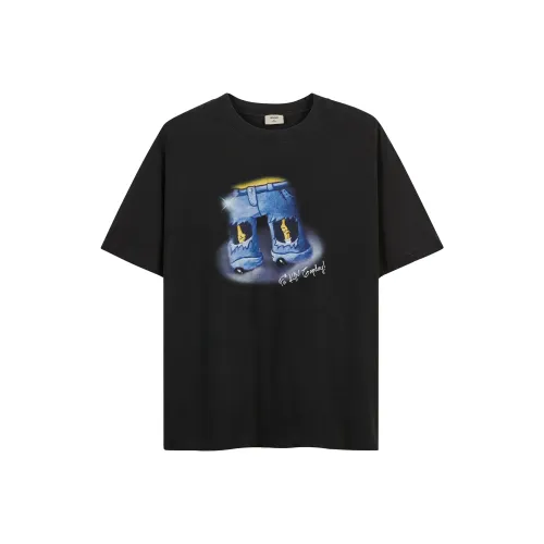 CHINISM T Shirt Unisex Washed Black