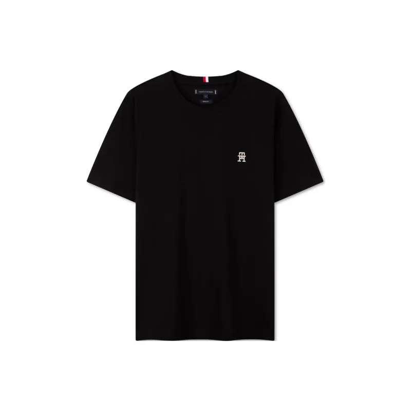 Tommy Hilfiger Th Monogram embroidered T shirt-0