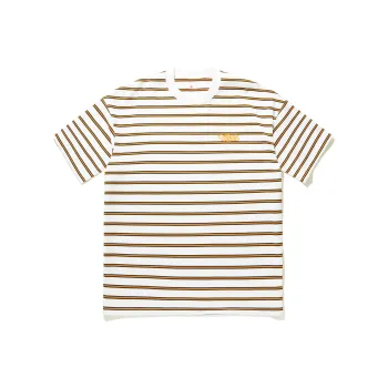 LiNing T Shirt Men's Standard White With Black Stripes Print