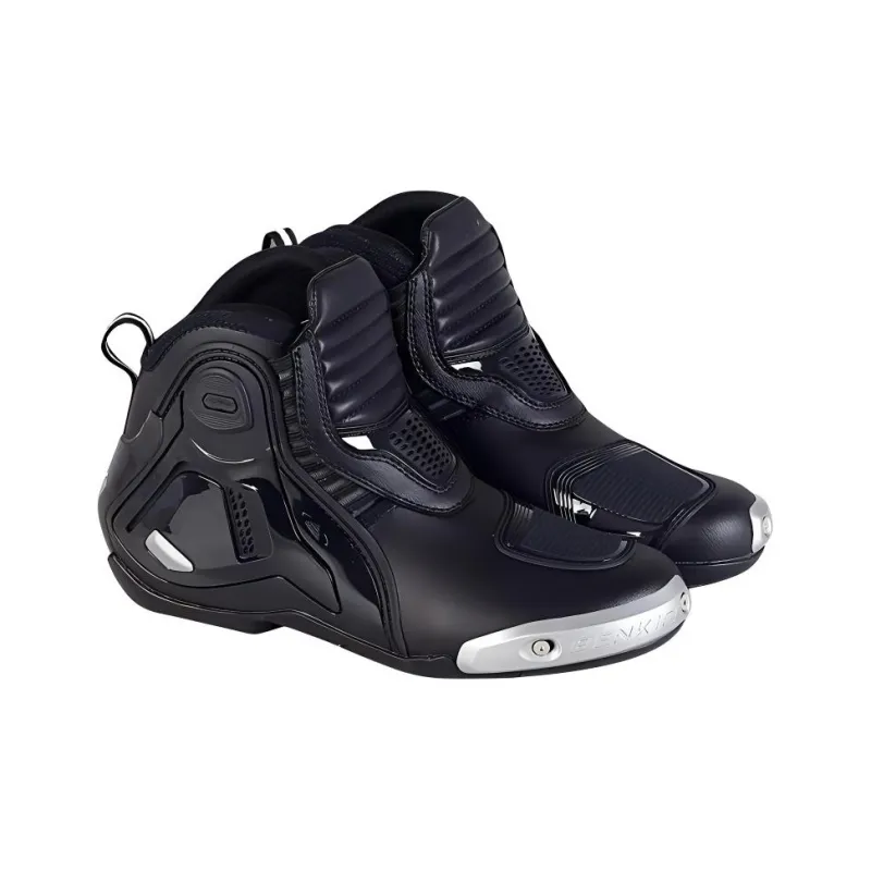 BENKIA Breathable And Wear resistant Motorcycle Shoes Unisex Black-1
