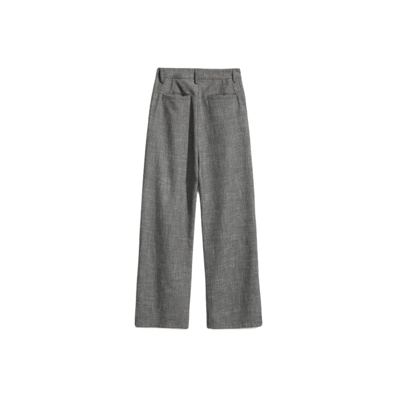 Lulifama Casual Pants Unisex Gray-1