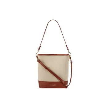 JC DAMO PU Crossbody Bag, Shoulder Bag Women's Soy Milk/Camel