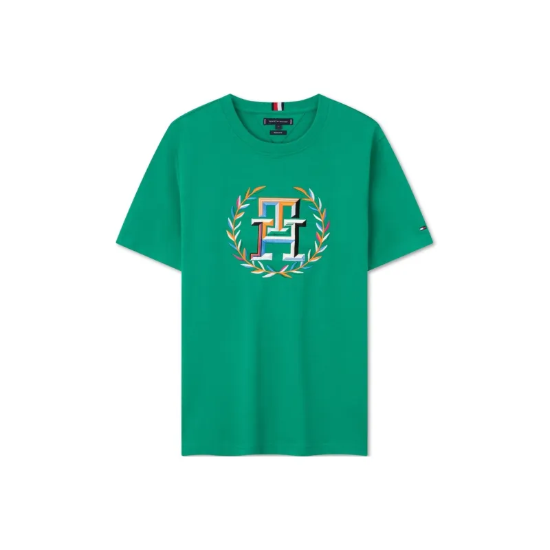 Tommy Hilfiger Logo embroidered T shirt-10