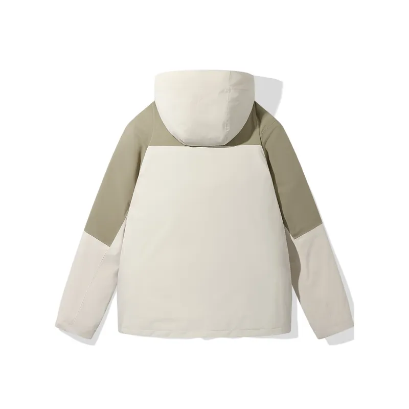 WANZERAM Water Resistant Windproof Wear Resistant Warm Windbreaker Jacket Unisex French Brown-5
