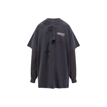 Balenciaga Political Campaign Long Sleeve Layered T Shirt