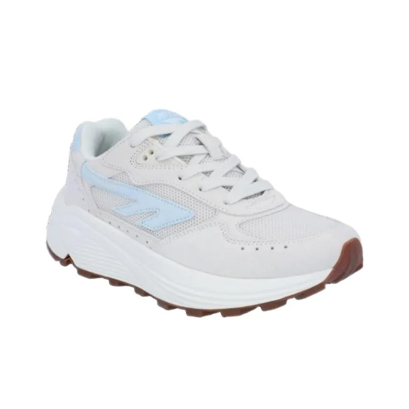 HI TEC Anti Slip Wear Resistant Low Top Casual Shoes Unisex White Blue-3
