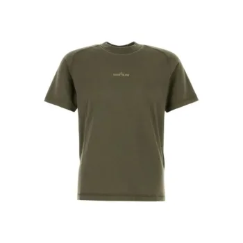 STONE ISLAND Logo Printed Short Sleeved T Shirt